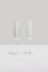 Wave Flute Set of Two - Clear