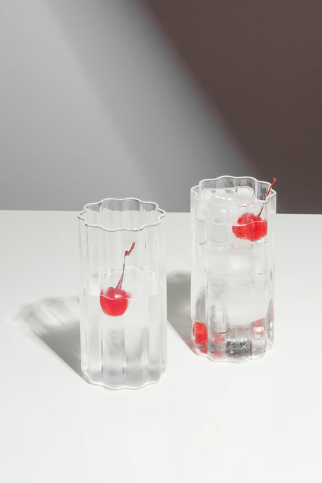 Wave Highball Set of Two - Clear