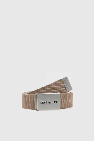 Clip Belt Chrome - Leather