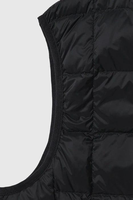 Crew Neck Down Vest - Black