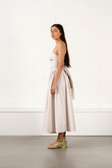 Dalton Skirt - Sand Stripes