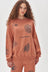 Robyn Sketch Print Sweater - Terracotta