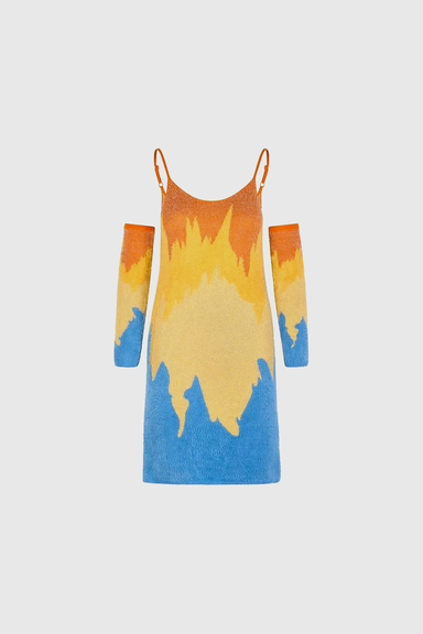 Eternal Flame Hockney Dress - Multi