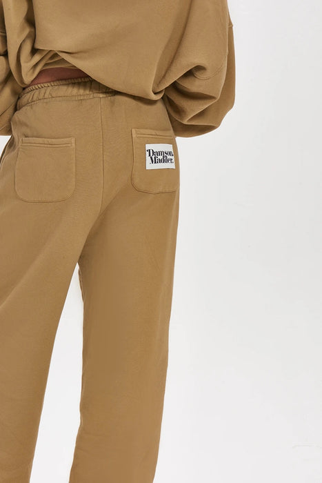 Billie Organic Wide Leg Joggers - Olive