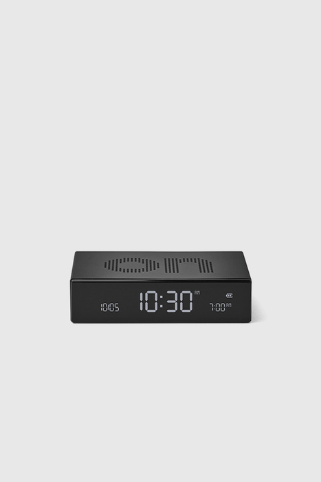 Flip Premium Reversible Alarm Clock - Black