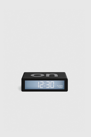 Flip+ Travel Reversible Alarm Clock - Black