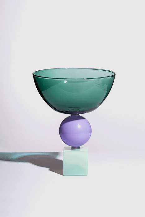 Geo Bowl - Teal + Lilac + Jade