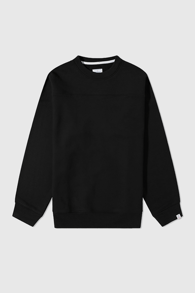 Drop Out Sports Panel Sweatshirt - Black