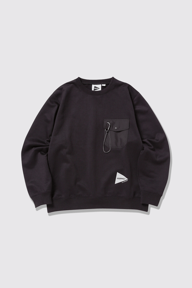Gramicci x and wander Pocket Sweatshirt - Black
