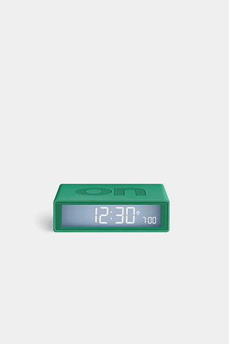 Flip+ Travel Reversible Alarm Clock - Green