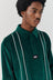 Velour Stripe Polo Shirt - Green