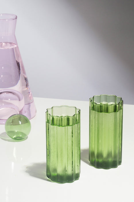 Wave Highball Set of Two - Green