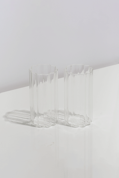 Wave Highball Set of Two - Clear