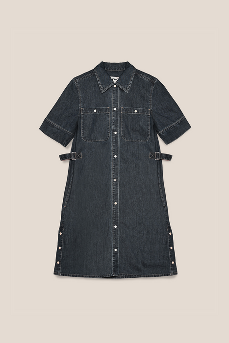 Hector Organic Denim Dress - Indigo