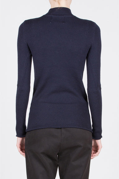 Roll Neck Sweater - Navy