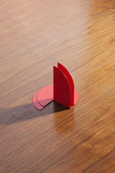 Folded Bookend Pair - Red
