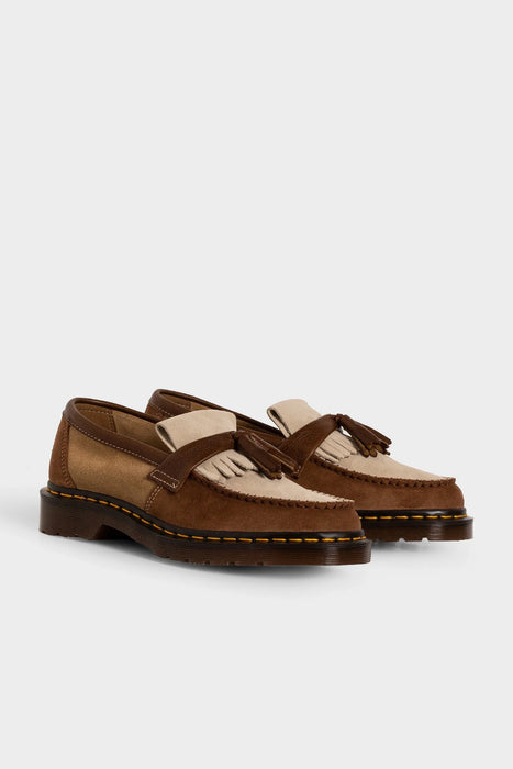 Adrian Tassel Loafer Made In England - Dark Tan / Sand