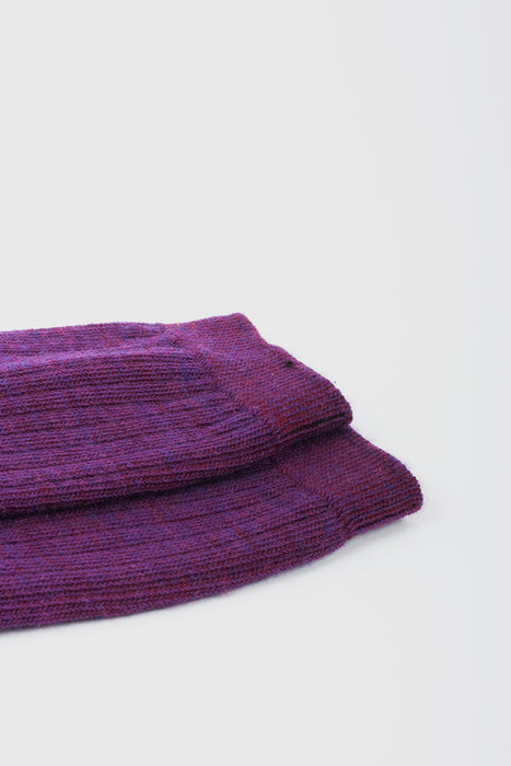 Merino Half Crew - Violet Melange