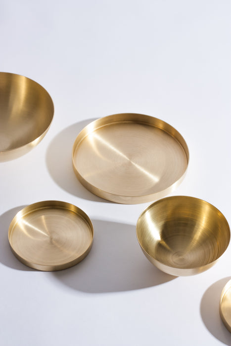 150mm Tray - Spun Brass