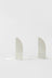 Folded Bookend Pair - White