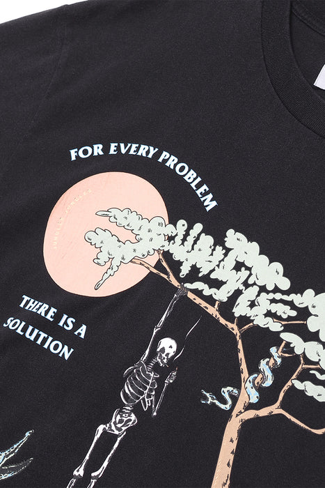 For Every Problem Tee - Washed Black