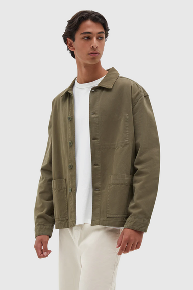 Jonah Twill Jacket - Dark Olive