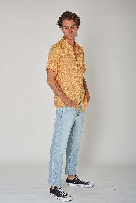 Bon Check Trip Shirt - Orange