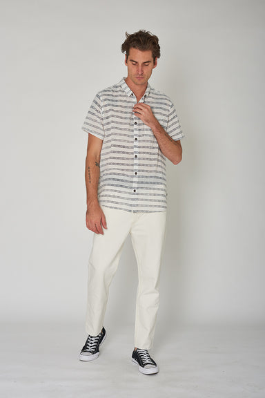 Bon Westcoast Stripe Shirt - White