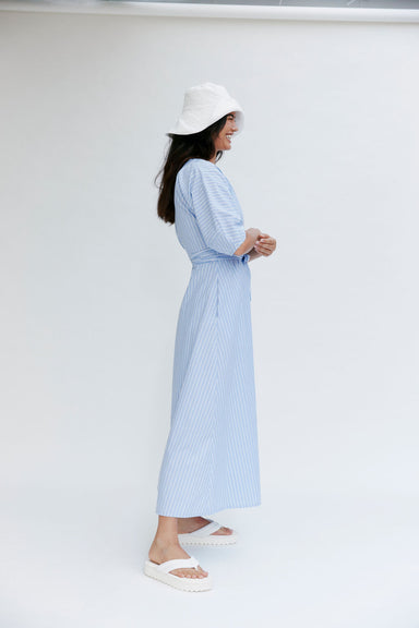 Maggie Dress - Blue Stripe