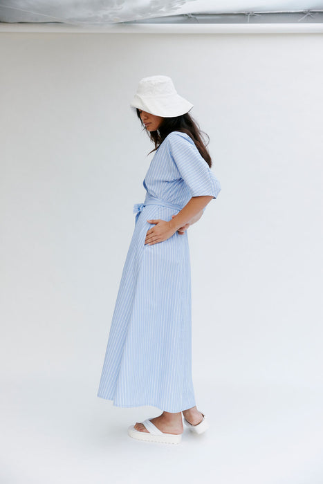 Maggie Dress - Blue Stripe