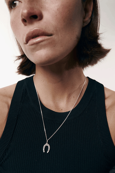 Meadowlark x Nell Lucky Necklace Oxidised - Sterling Silver