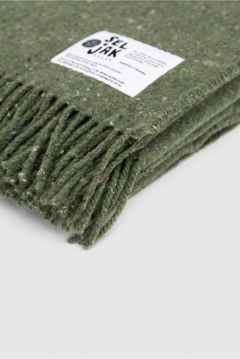 Fringe Blanket - Moss