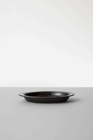 Oval Plate - Brown