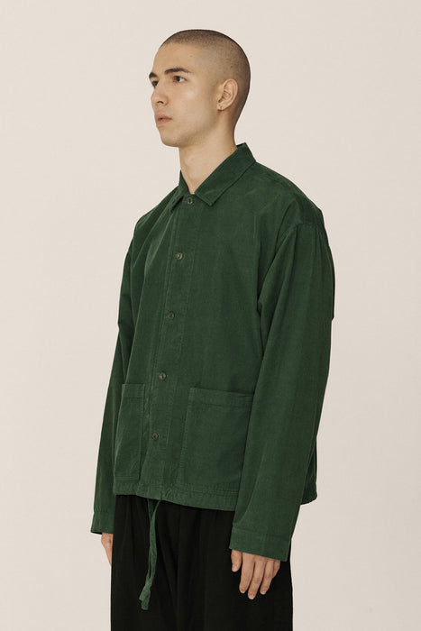 PJ Needlecord Overshirt - Green