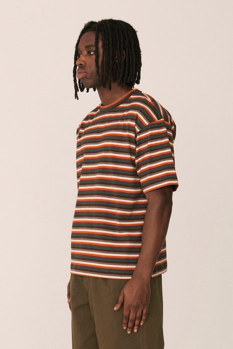 Triple Organic Jersey Stripe T-Shirt - Multi