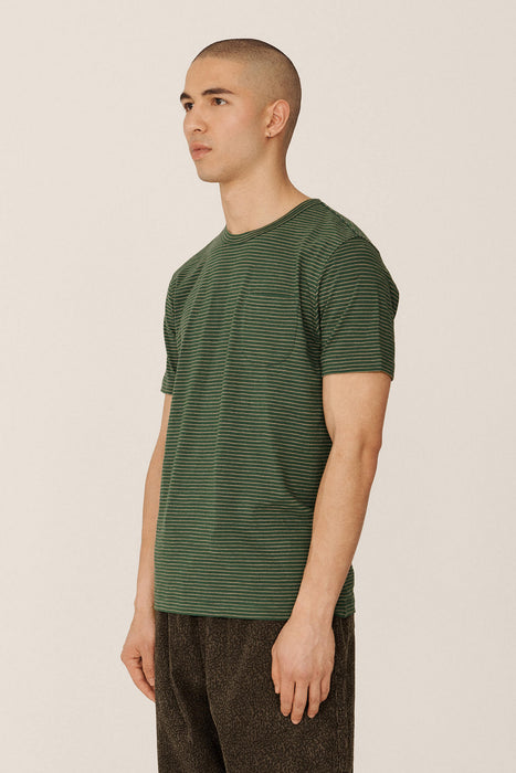 Wild Ones Striped T-Shirt - Green / Grey