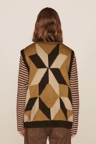 Appalachian Knit Waistcoat - Brown