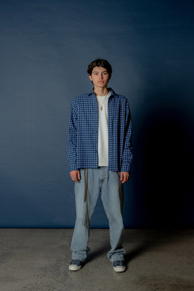 Bush Shirt - Blue Plaid (SS22)