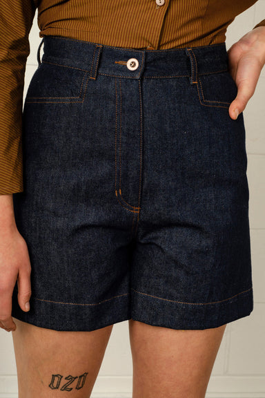 Naomi Short - Dark Blue Denim