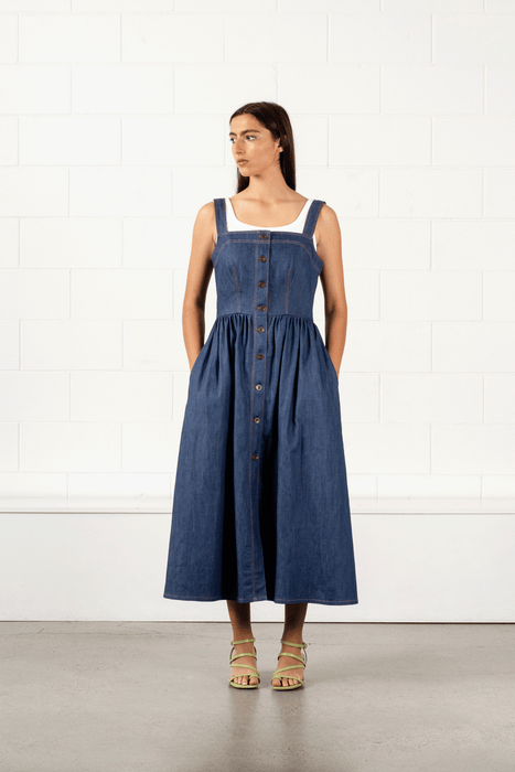 Colleen Dress - Blue Denim