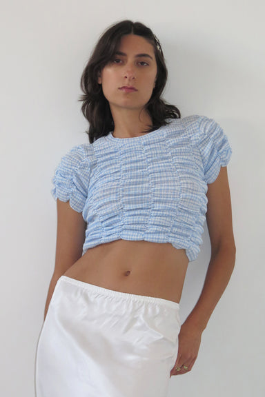 Eternal Baby Tee - Blue Gingham