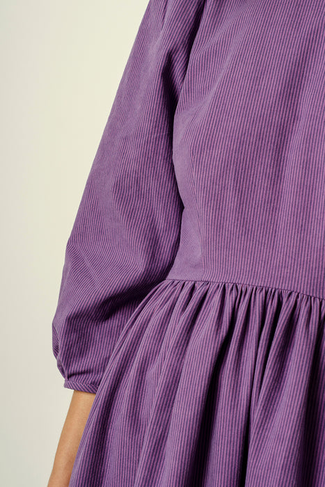 Heidi Dress - Amethyst Stripe