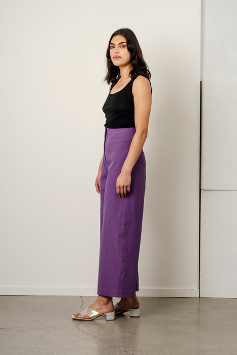 Jeane Pant - Amethyst Stripe