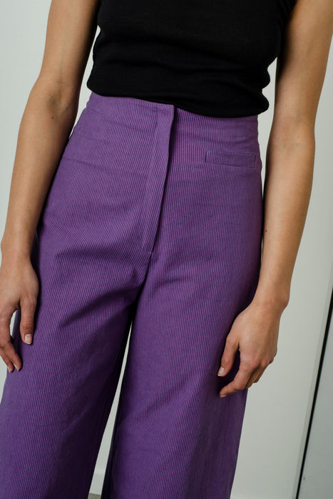 Jeane Pant - Amethyst Stripe