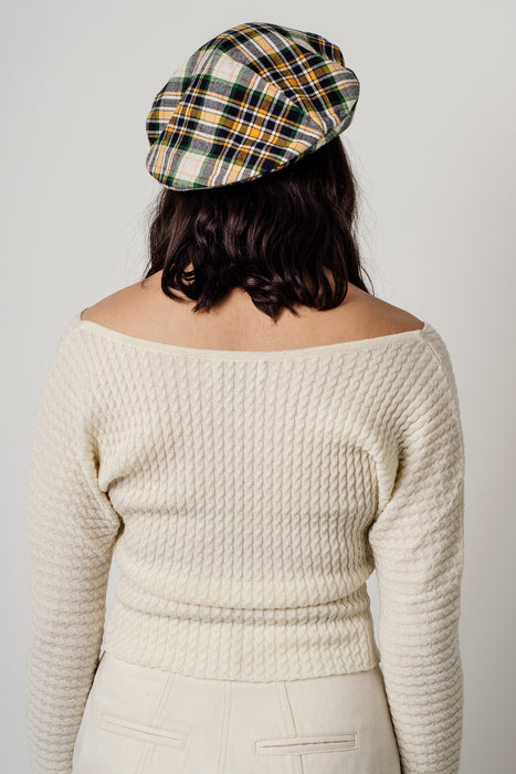 Sissi Beret - Plaid Flannel