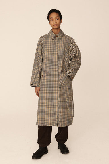 Weather Trench Coat - Black / Beige