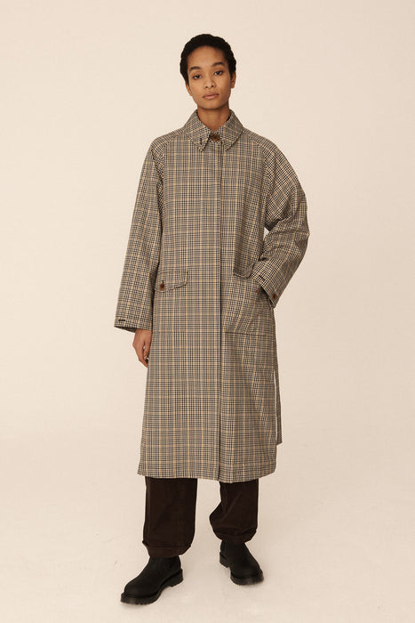 Weather Trench Coat - Black / Beige