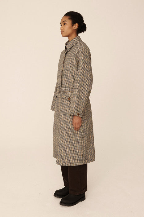 Weather Trench Coat - Black / Beige