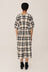 Garden Crinkle Check Dress - Black / Stone