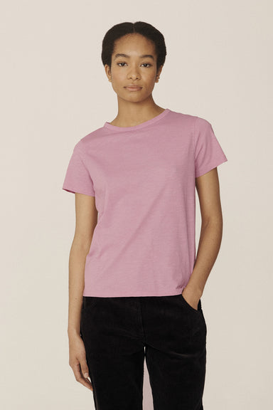 Day Garment Dyed Organic Slub Jersey Tee - Pink